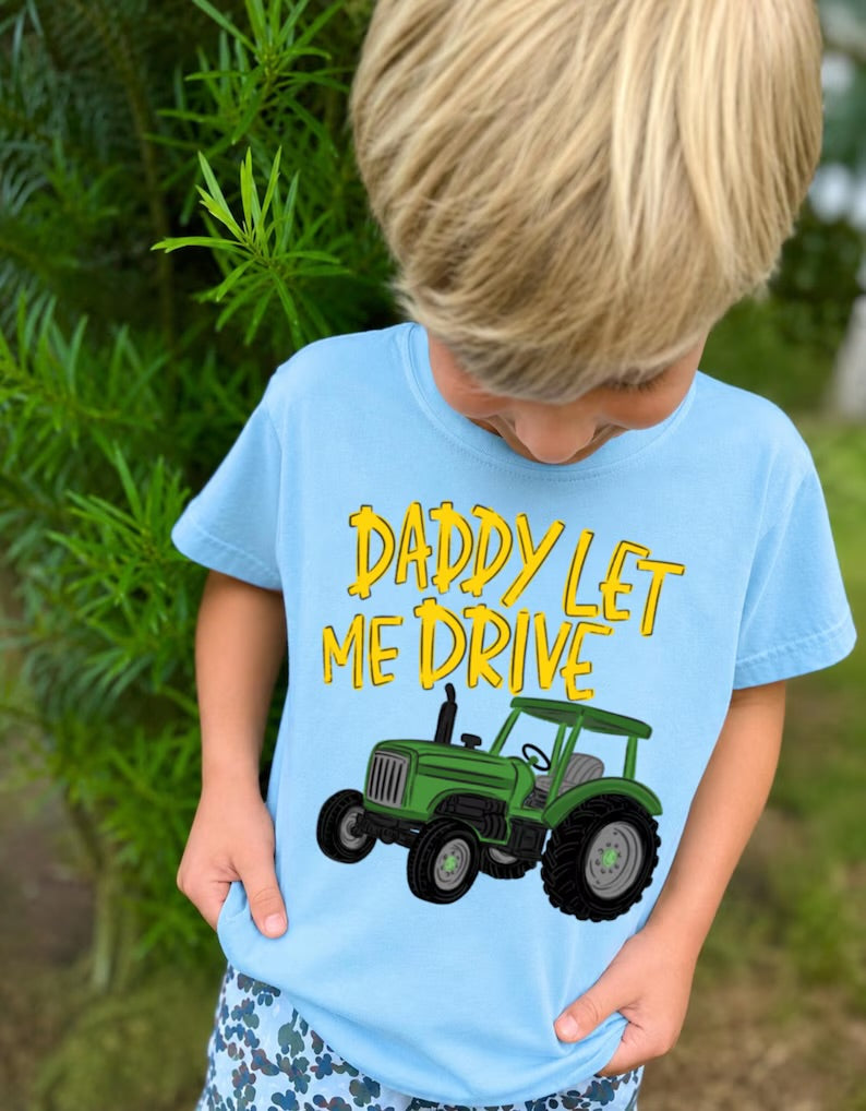 Youth Daddy Let Me Drive Tee.