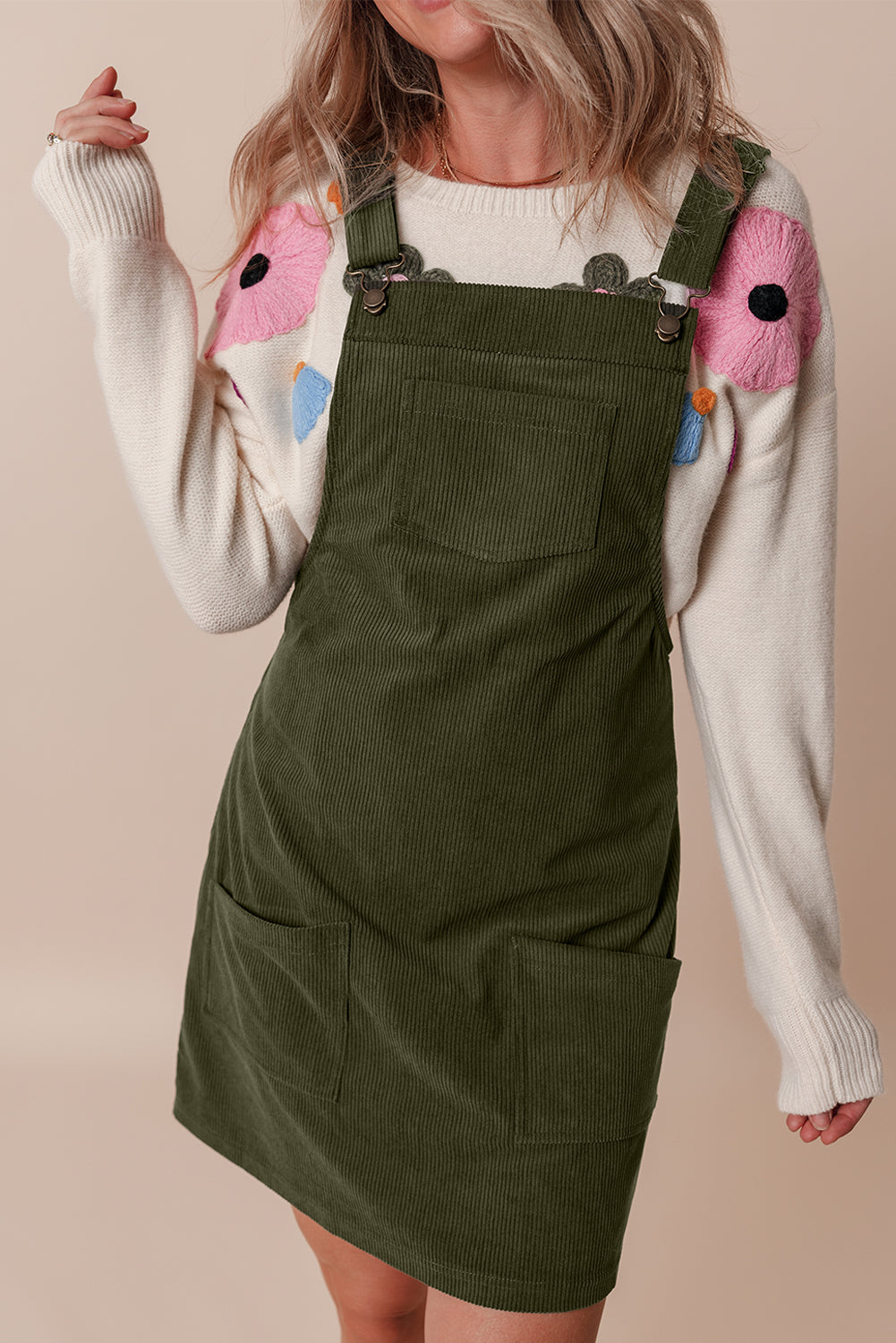 Corduroy Overall Dress LT