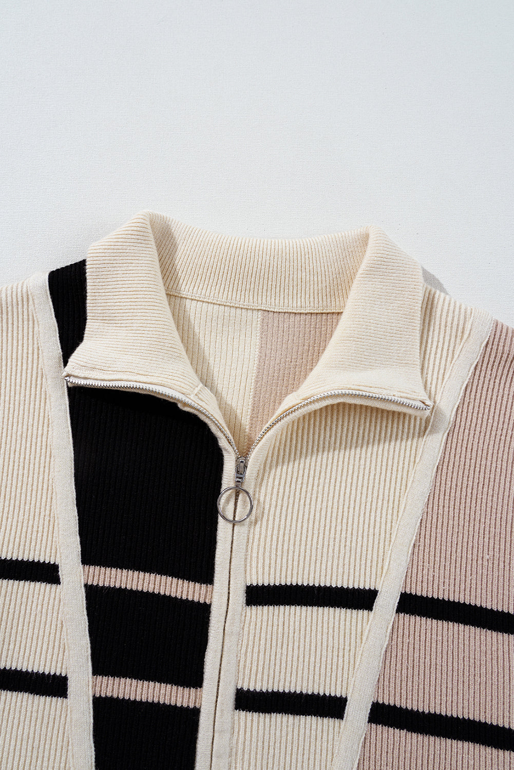 Colorblock Zip Collar Sweater Dress *multiple colors* RTS