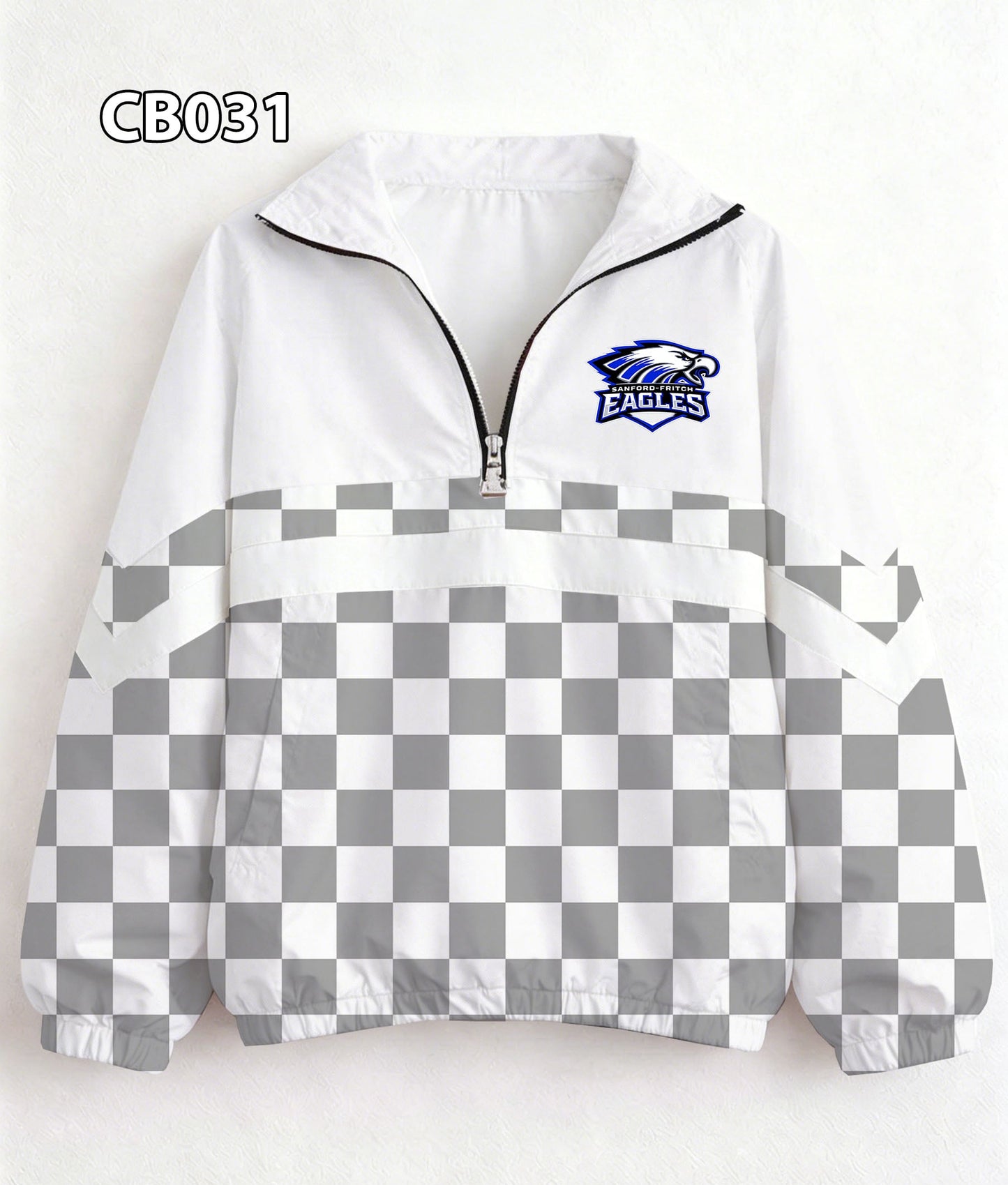 ADULT Checkered Eagles Pullover