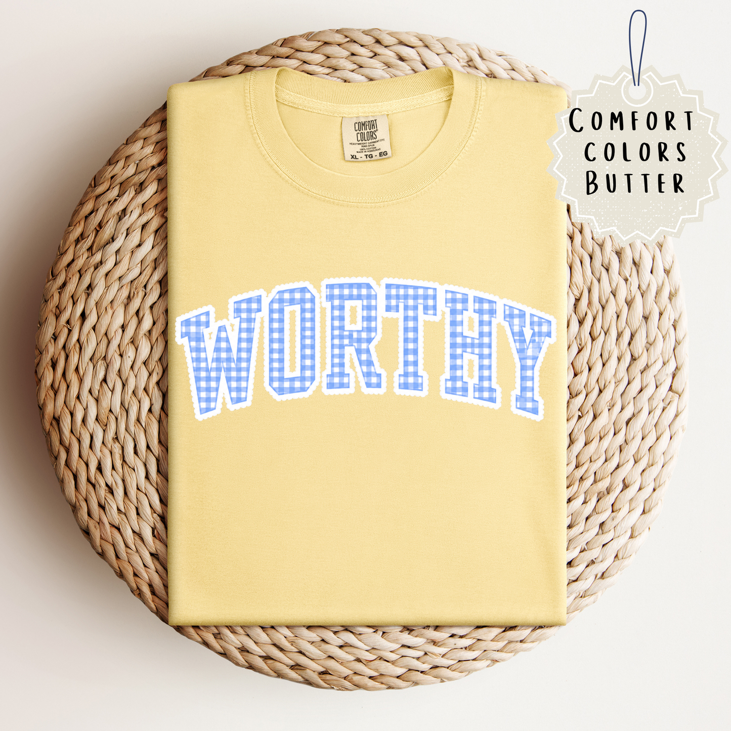 Plaid Worthy Tee.