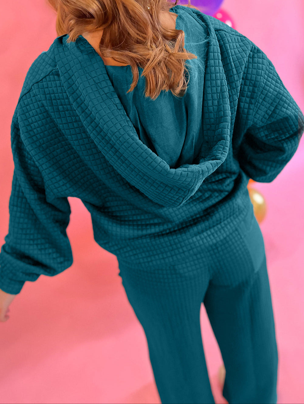 Waffled Textured Raw Edge Set LT