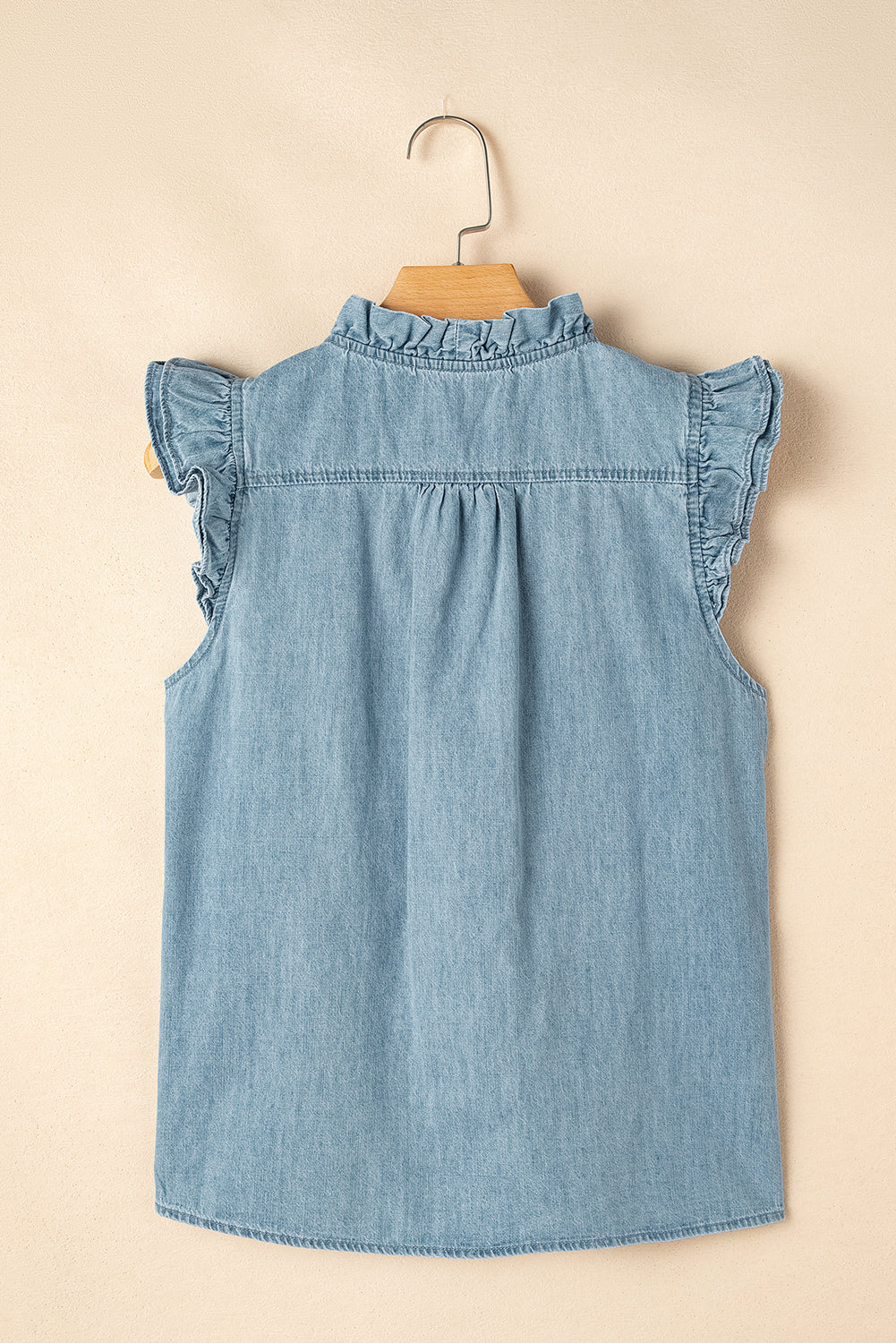 Frilly Chambray Top LT