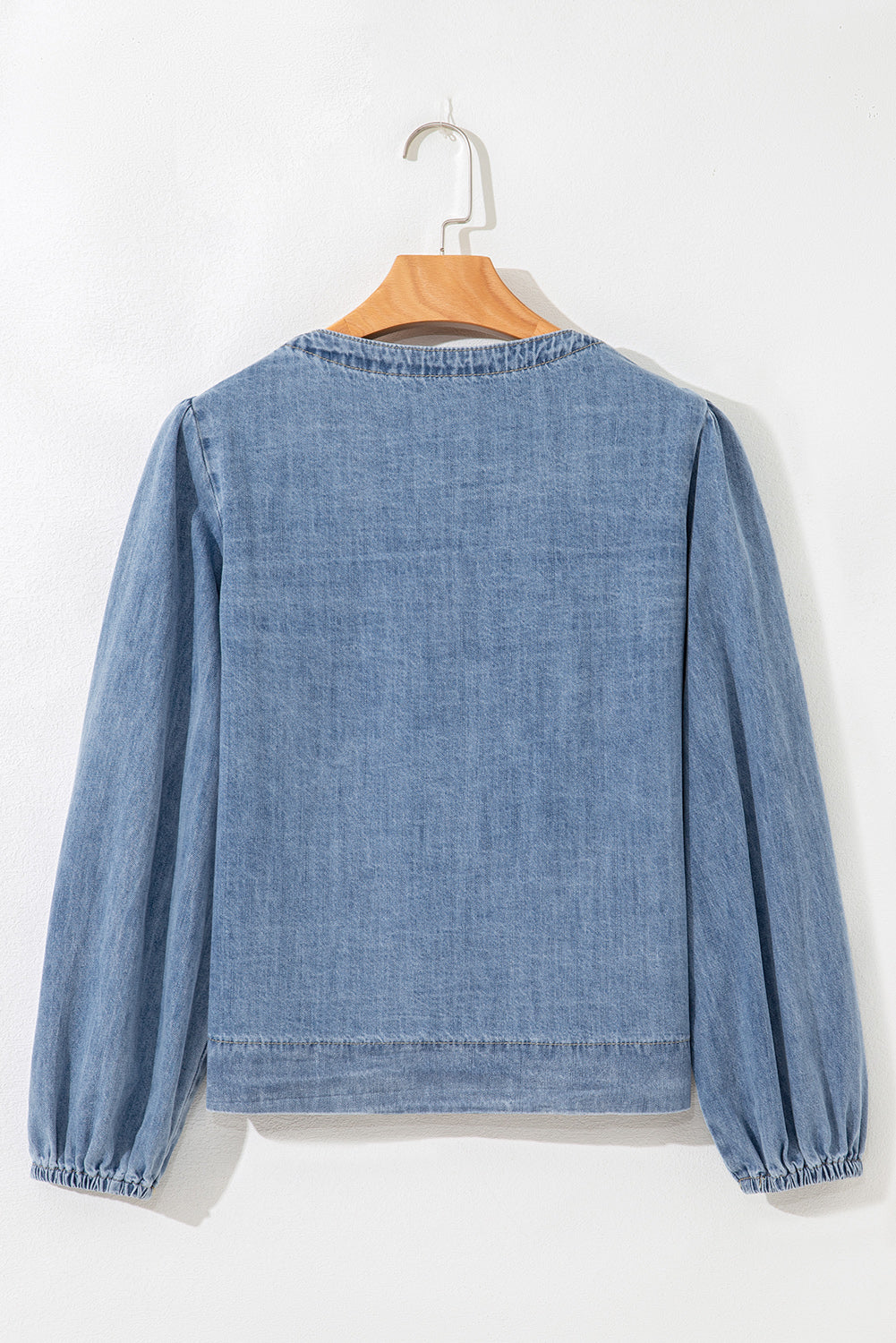 Tied Front Denim Top LT
