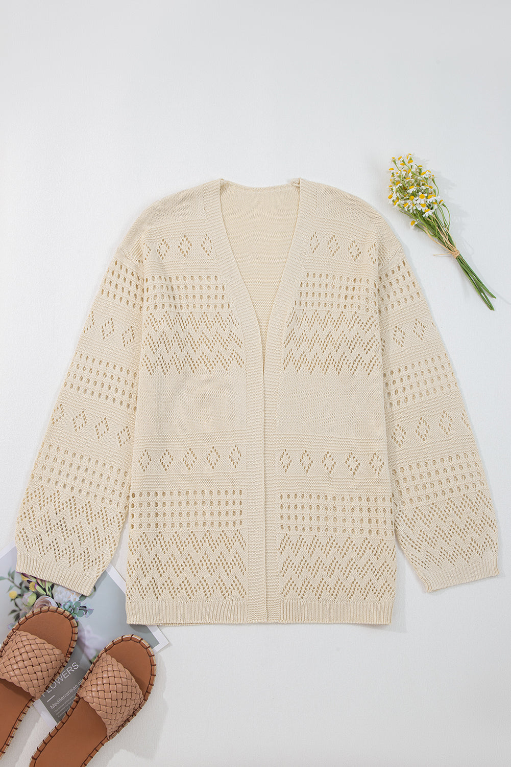 Beige Knit Cardigan LT