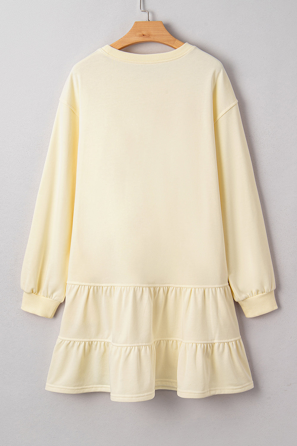 Beige Double Ruffle Dress LT