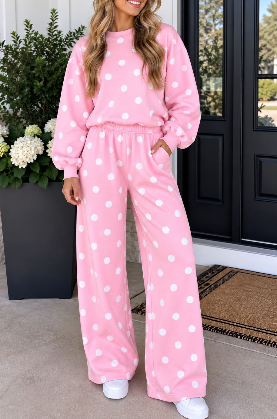 Polka Dot Casual Set