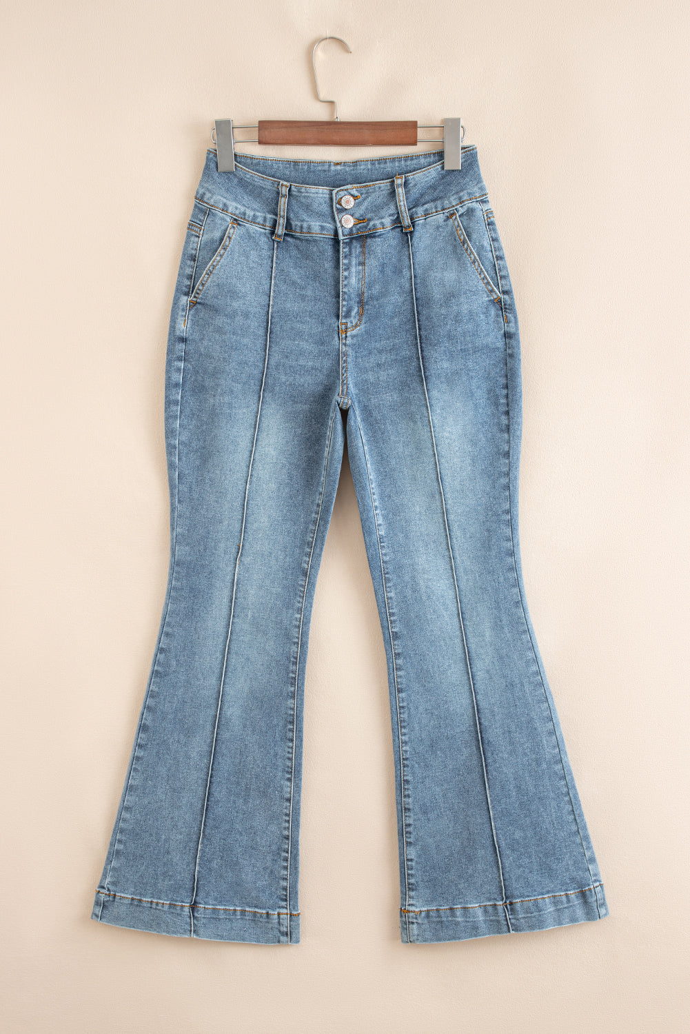 Double Button Bootcut Jeans LT