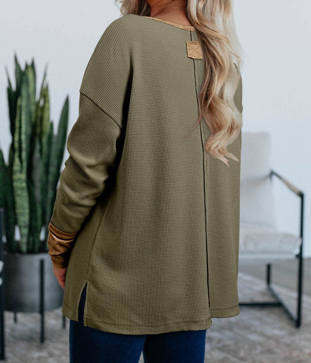 Waffle Henley Top LT