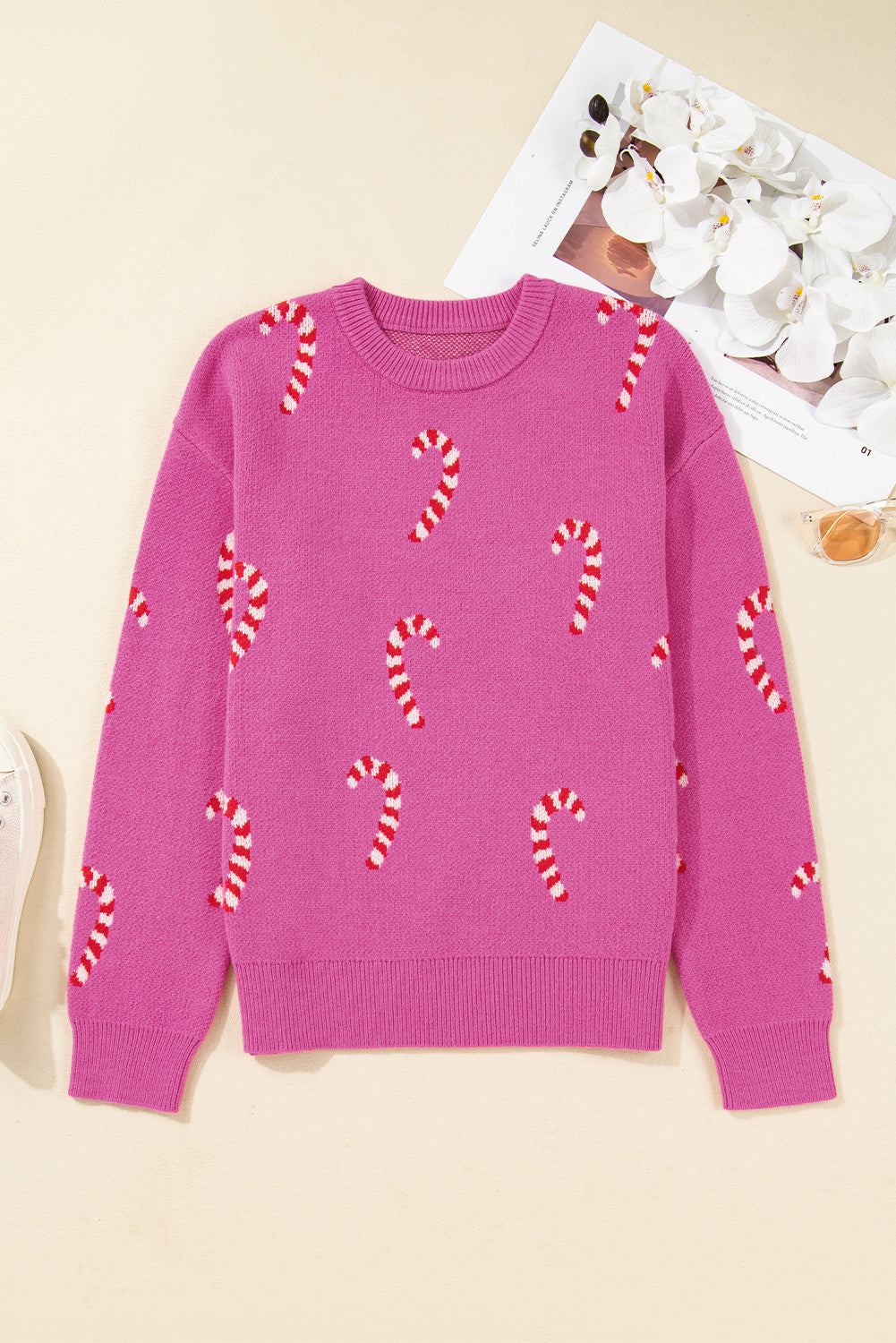 Pink Candy Cane Sweater LT