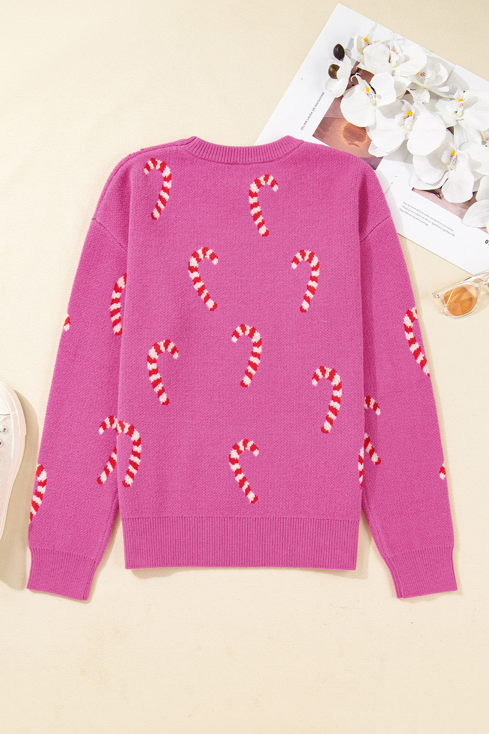 Pink Candy Cane Sweater LT