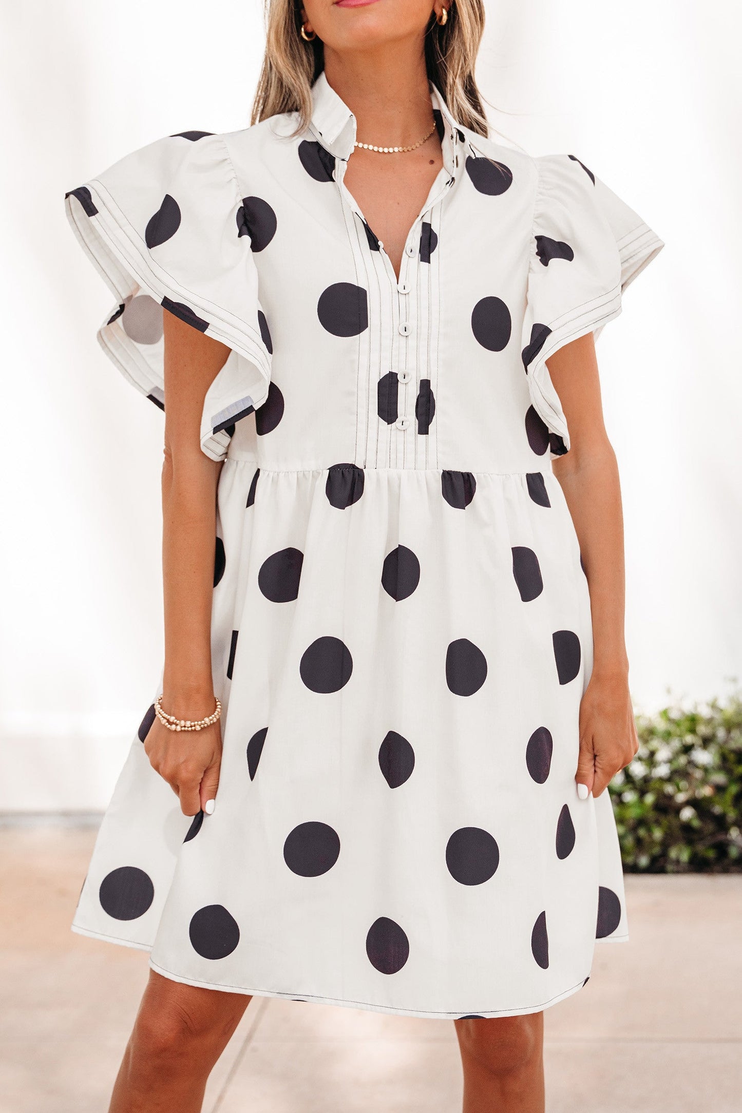 Polka Dot Print Loose Dress