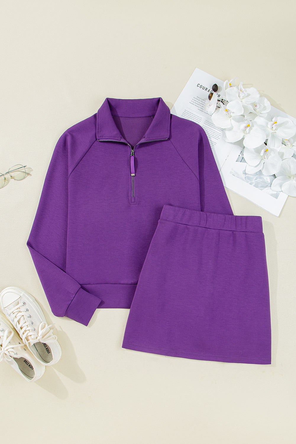 Sporty Pullover Skirt Set *multiple colors* LT