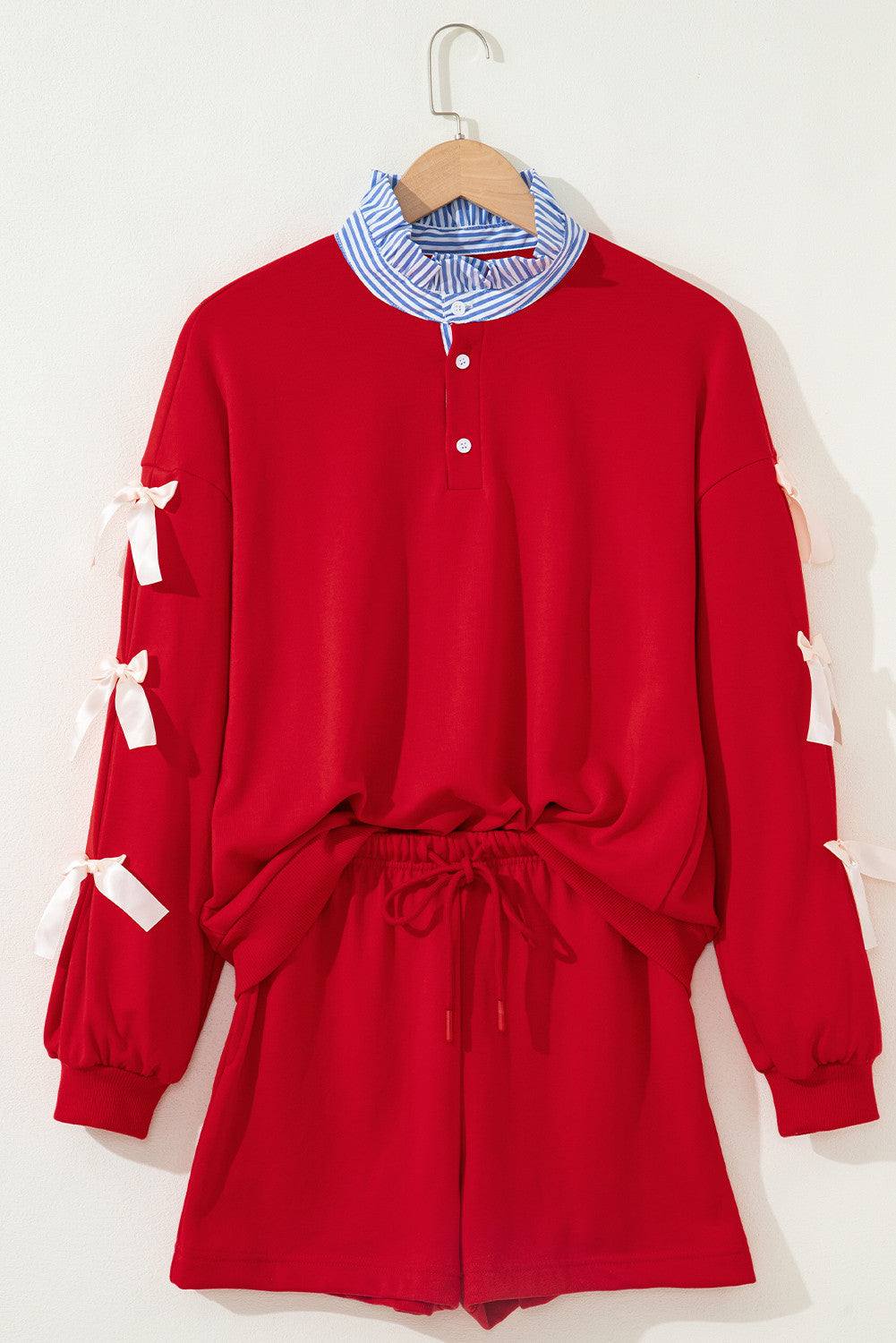 Red Satin Bow Set LT