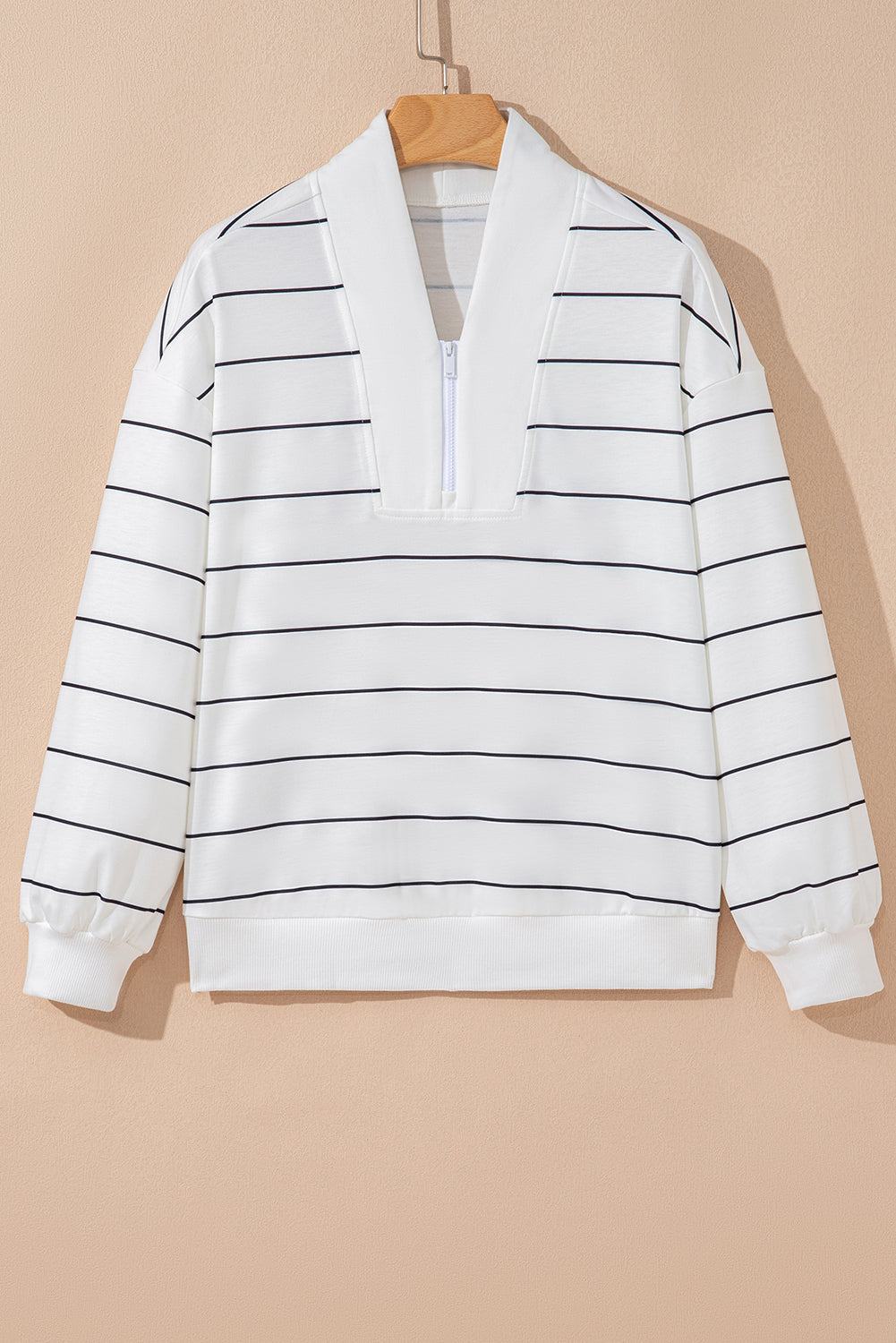 Striped Zip Up Top LT