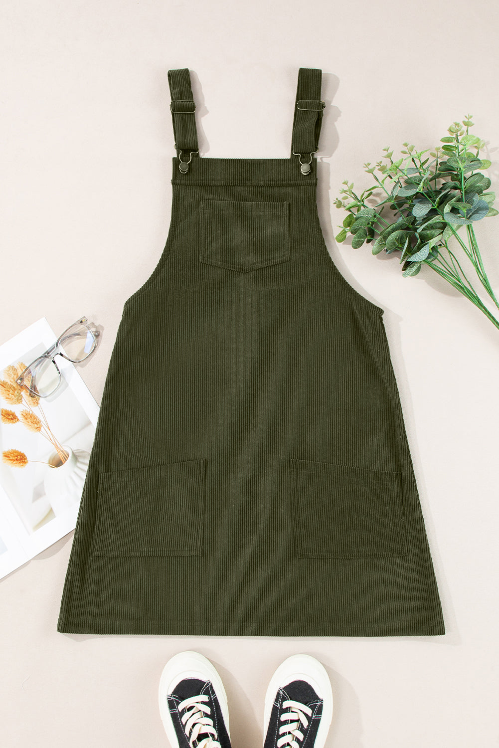 Corduroy Overall Dress LT