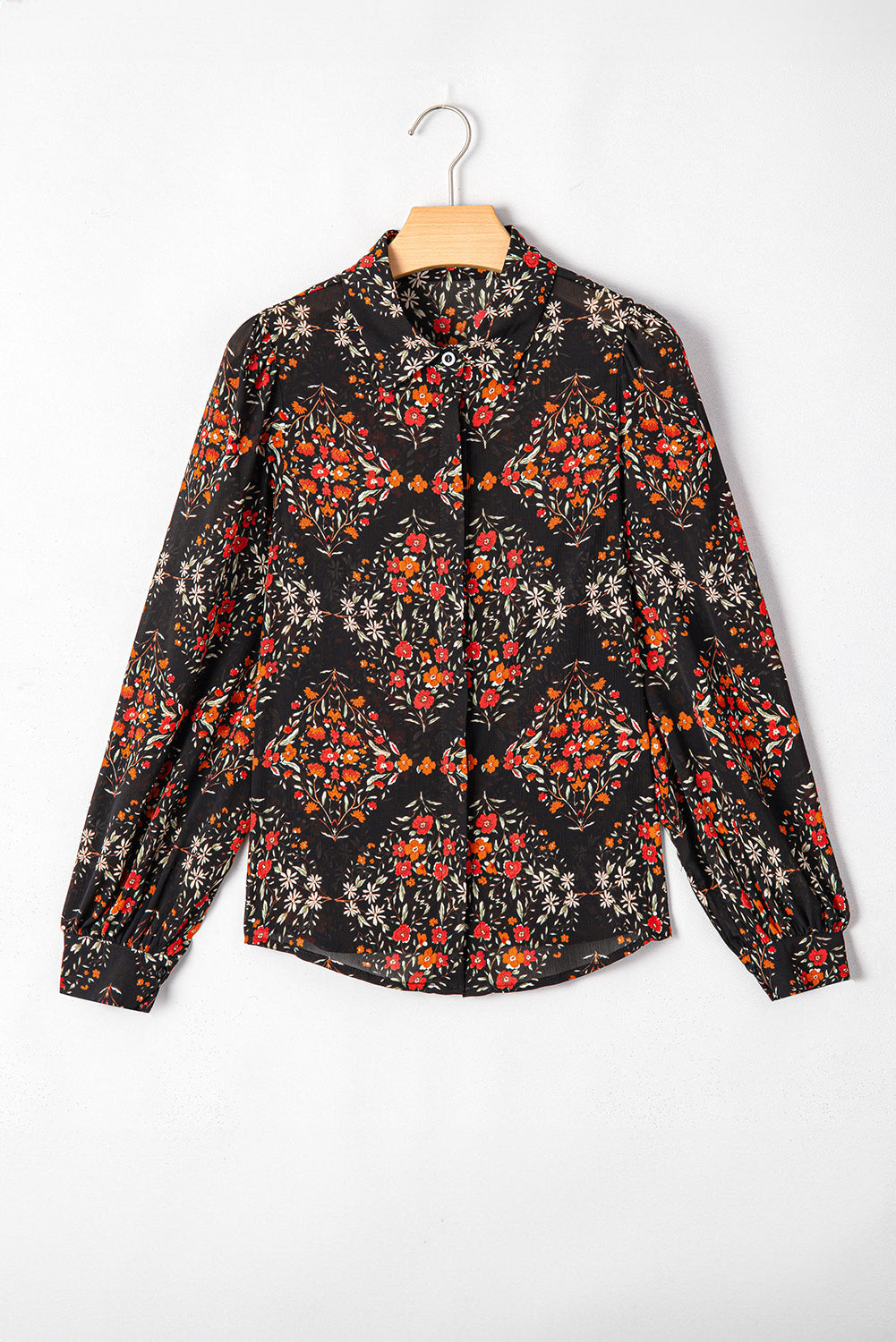 Black Floral Blouse LT