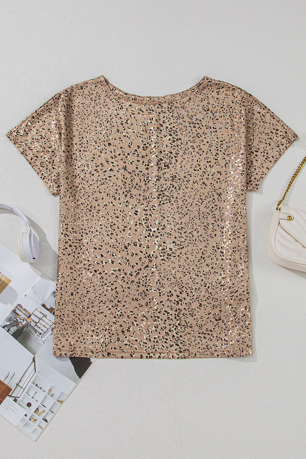 Shimmer Leopard Dolman Top RTS