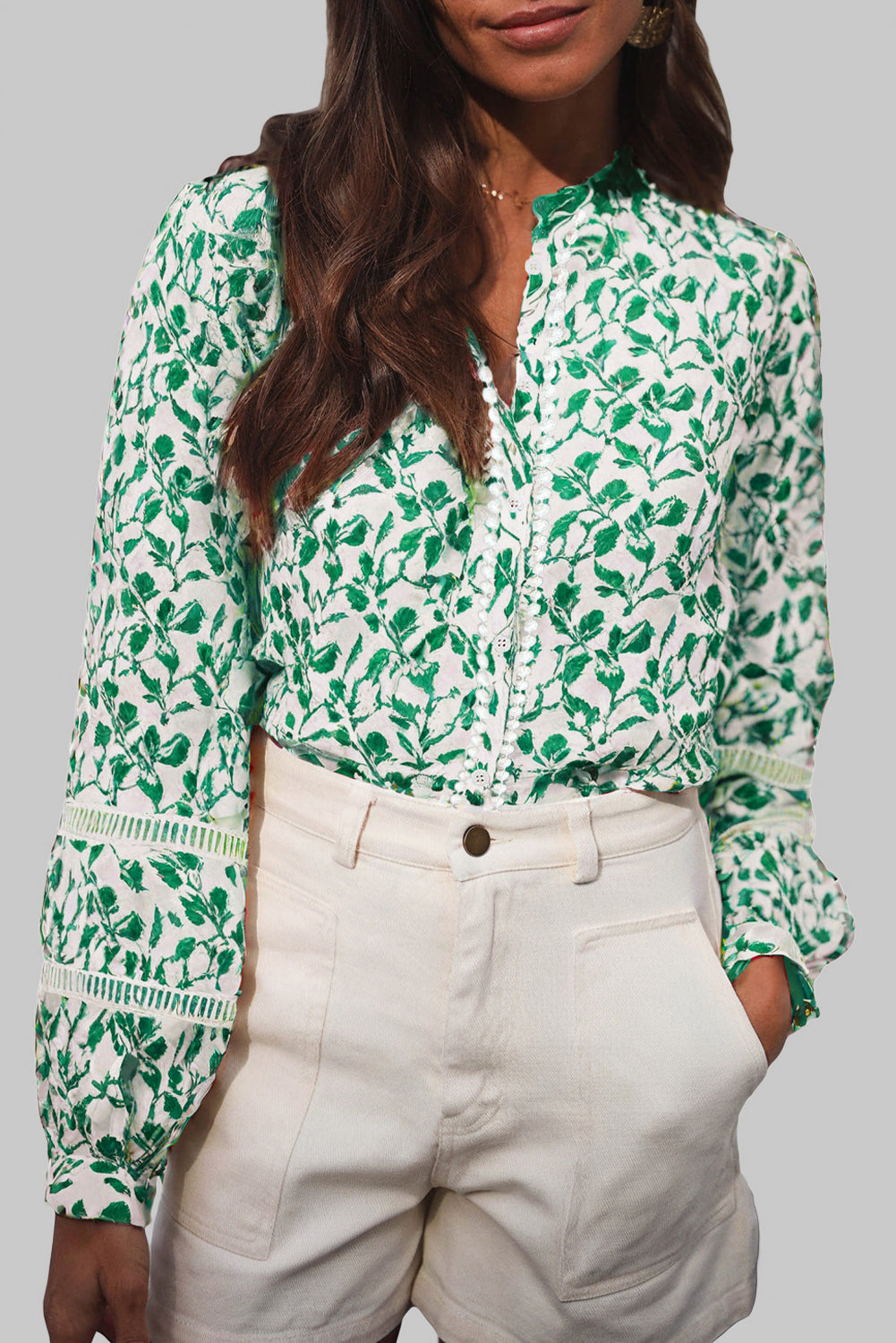 Floral Lace Fall Top RTS