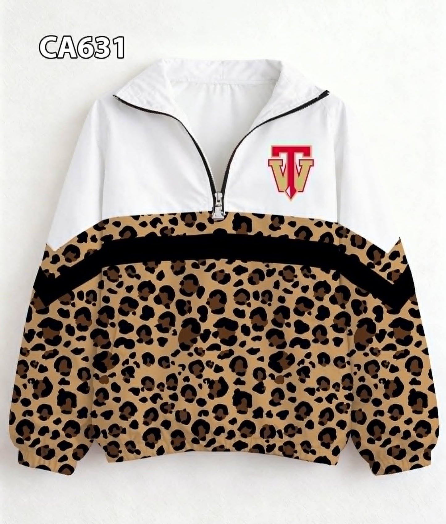 ADULT Brown Leopard Comanches Pullover