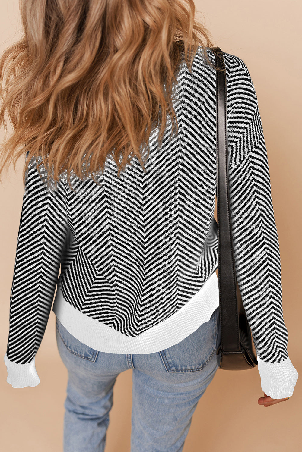 Striped Buttoned Cardigan LT