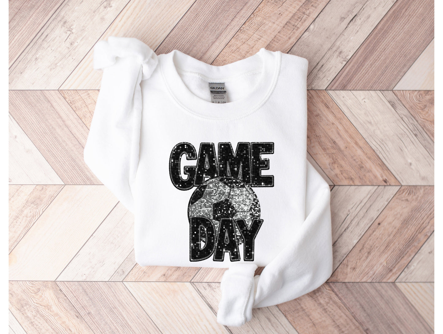 Wholesale Soccer Bling Graphic Tee - Maroon Sweatshirt