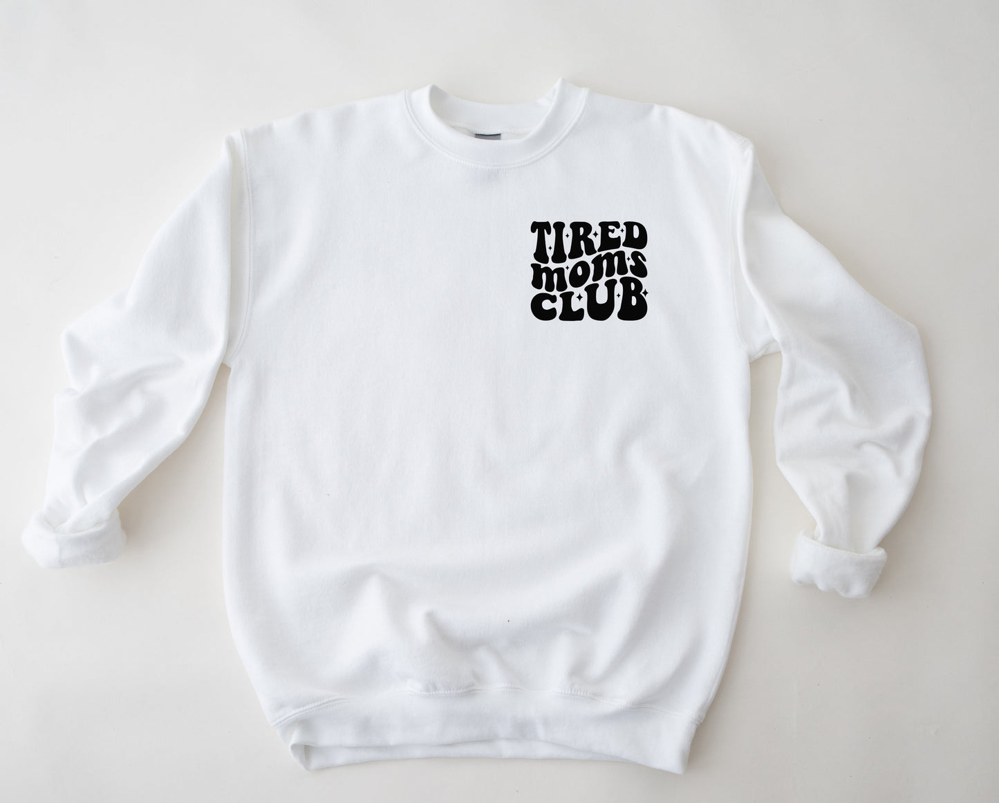 Wholesale Tired Moms Club Pocket - Navy Sweatshirt