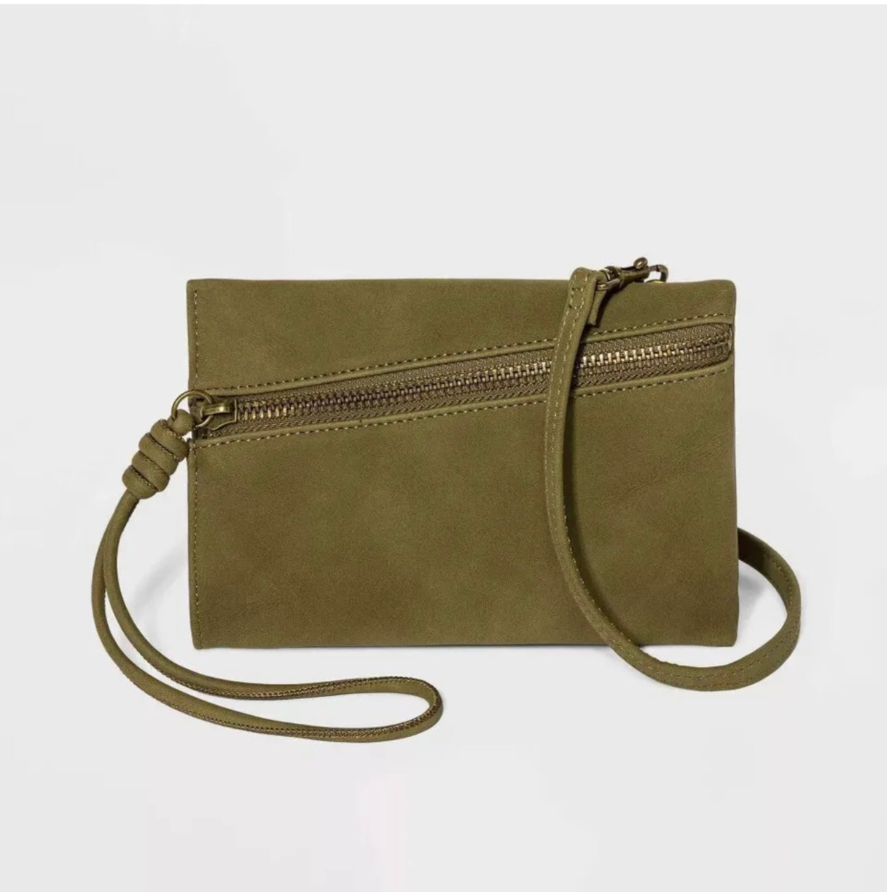 Green Crossbody Wallet