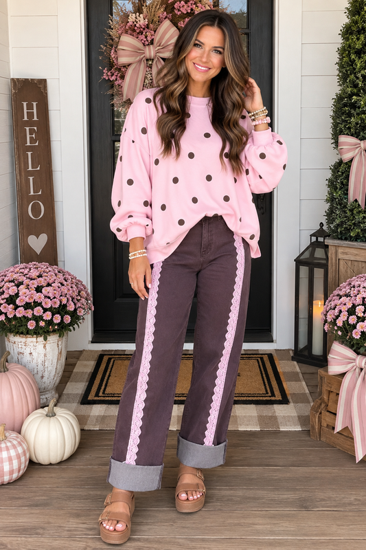 Polka Dot Pullover