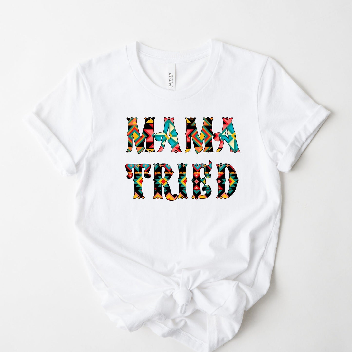 Wholesale Mama Tried Graphic Tee - White