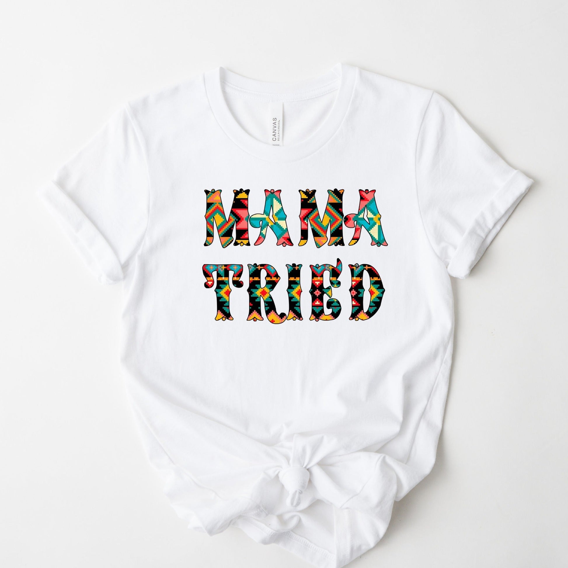 Wholesale Mama Tried Graphic Tee - White
