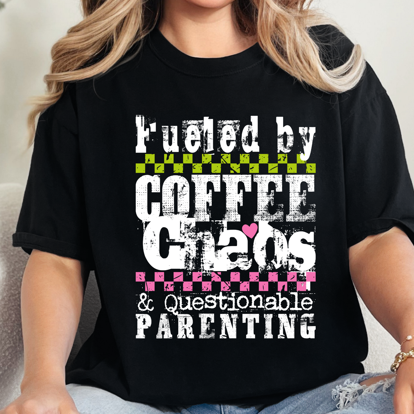 Fueled by Coffee Chaos Graphic Tee