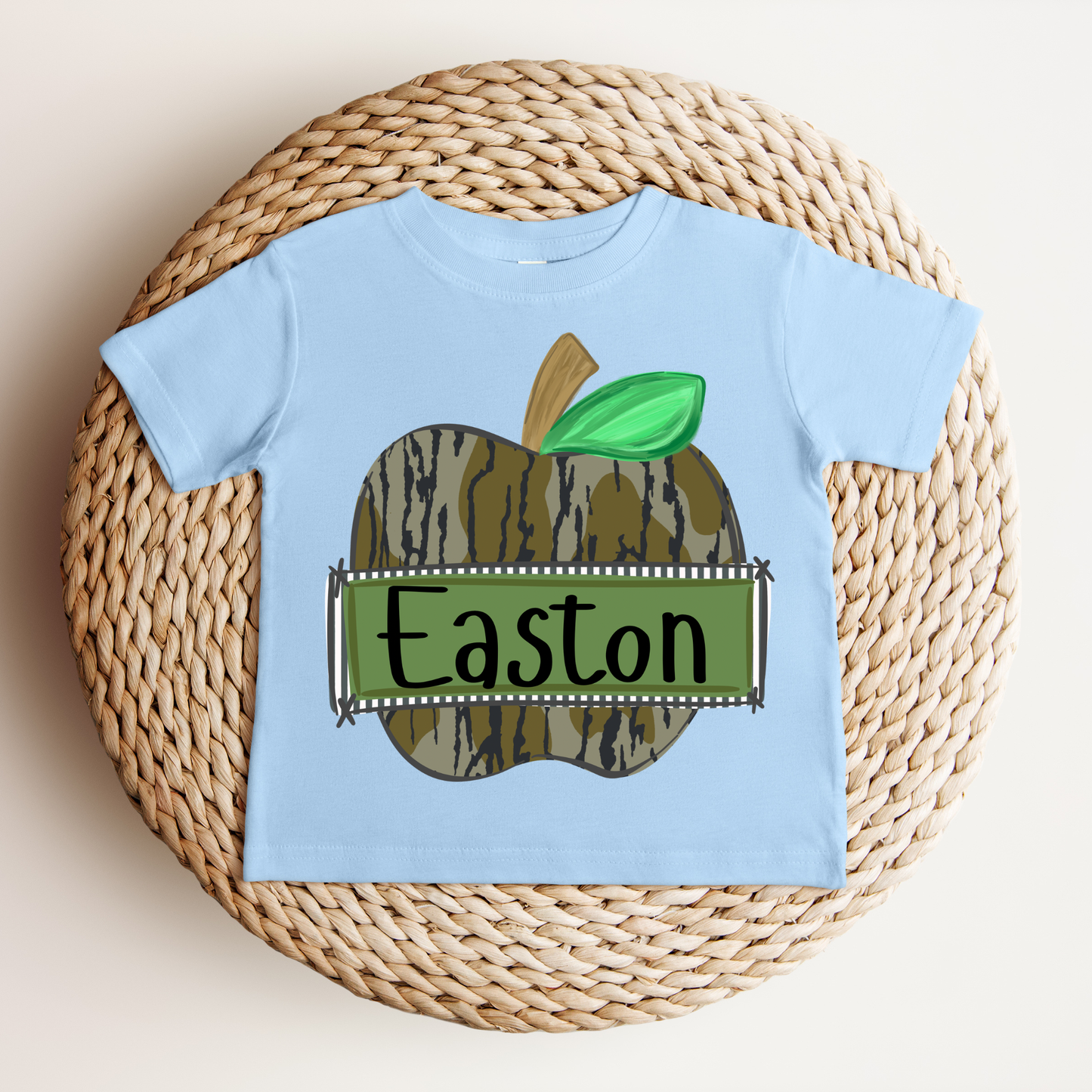 Custom Name Apple Camo Tee.
