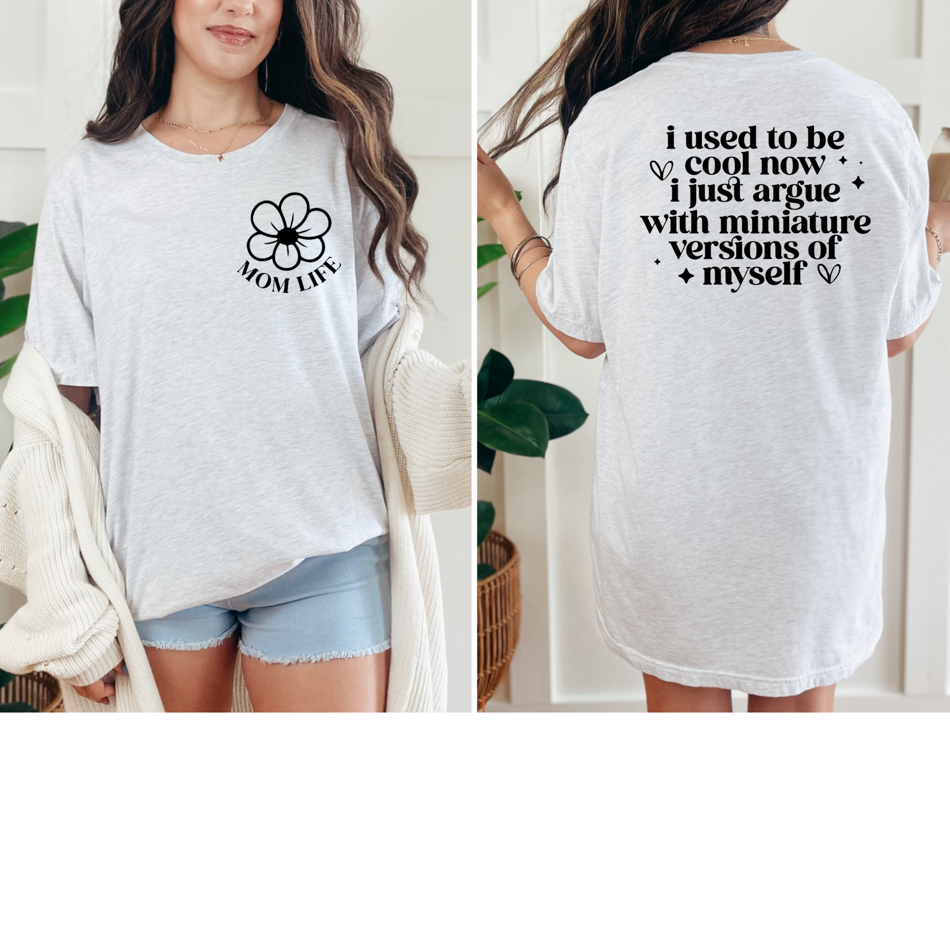 Wholesale Mom Version of Myself Graphic Tee - Ash Tee