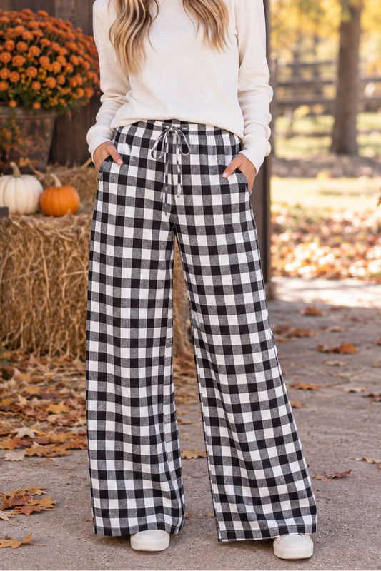 Gingam Plaid Pants