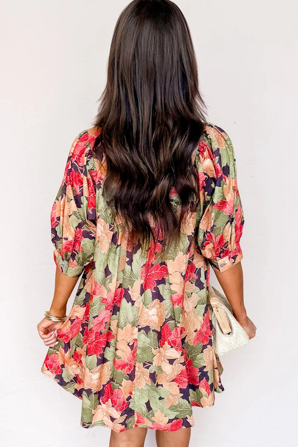 Floral Printed Mini Dress RTS