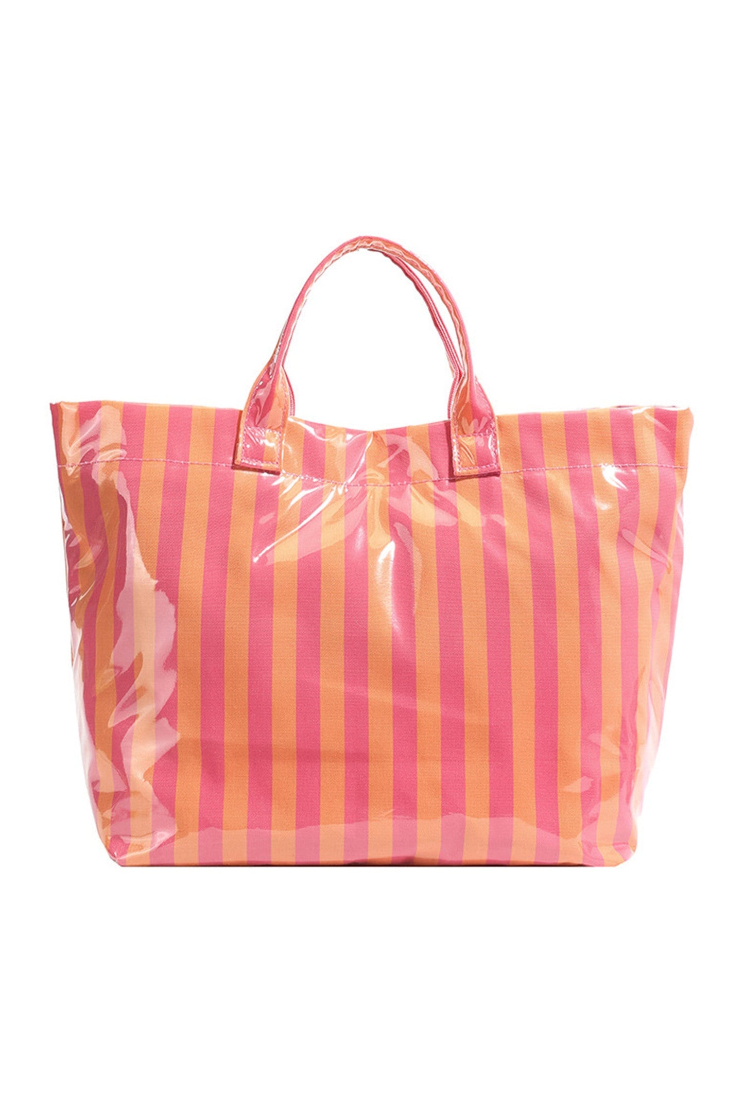 Glossy Striped Large Tote Bag *multiple styles* New RTS