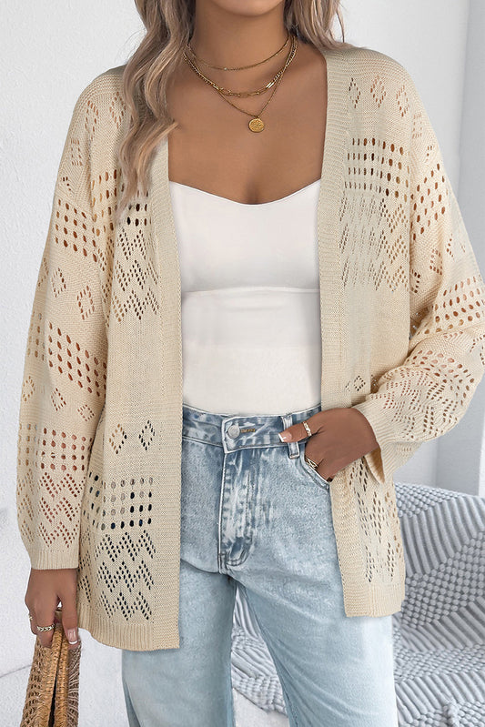 Beige Knit Cardigan LT