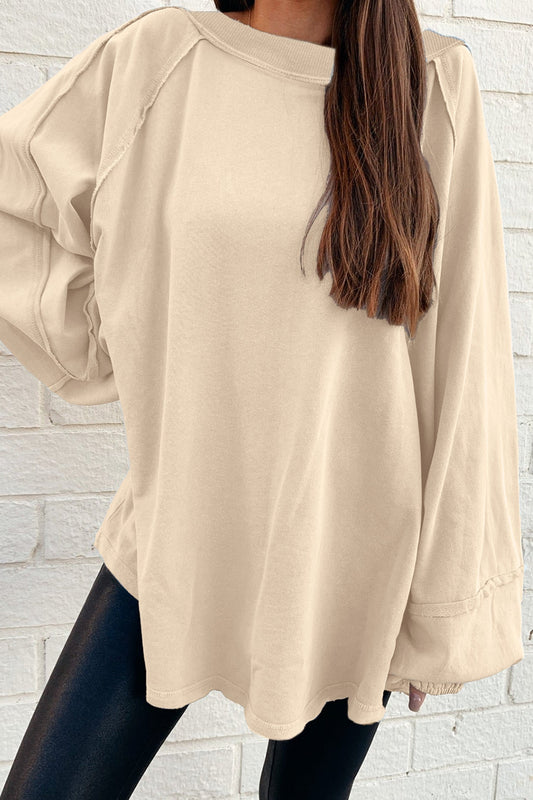 Beige Raw Seam Sweater November.