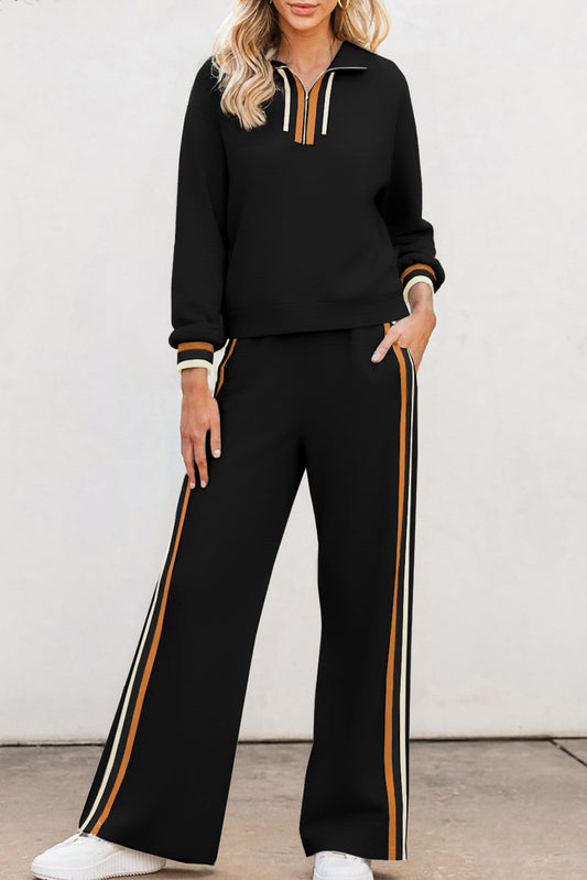 Black Stripe Patchwork Set LT
