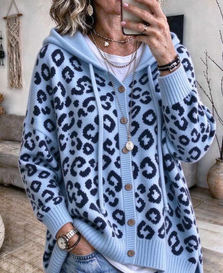 PREORDER: Leopard Hooded Cardigan