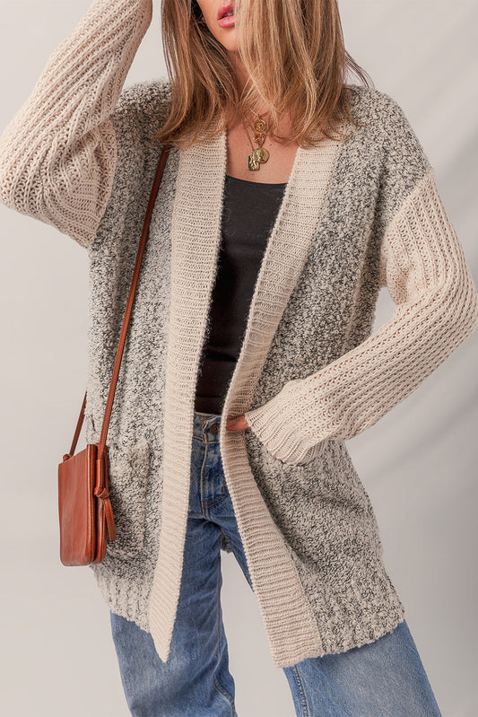 Colorblock Pocket Cardigan LT
