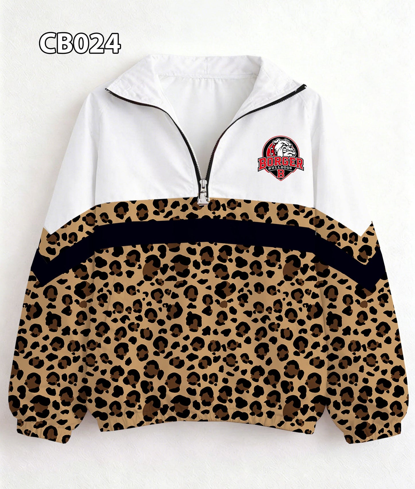 ADULT Leopard Bulldog Pullover