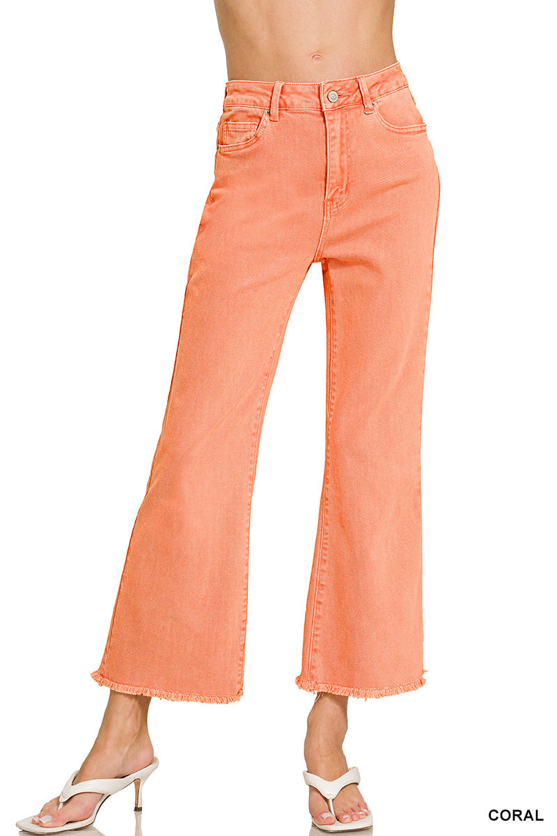 Frayed Bootcut  High Rise Jeans Zenana New *multiple colors* RTS