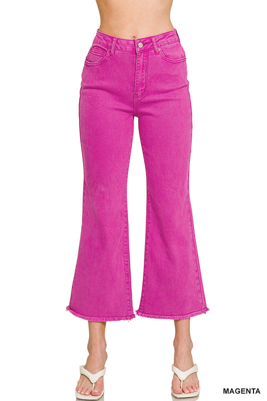 Frayed Bootcut  High Rise Jeans Zenana New *multiple colors* RTS