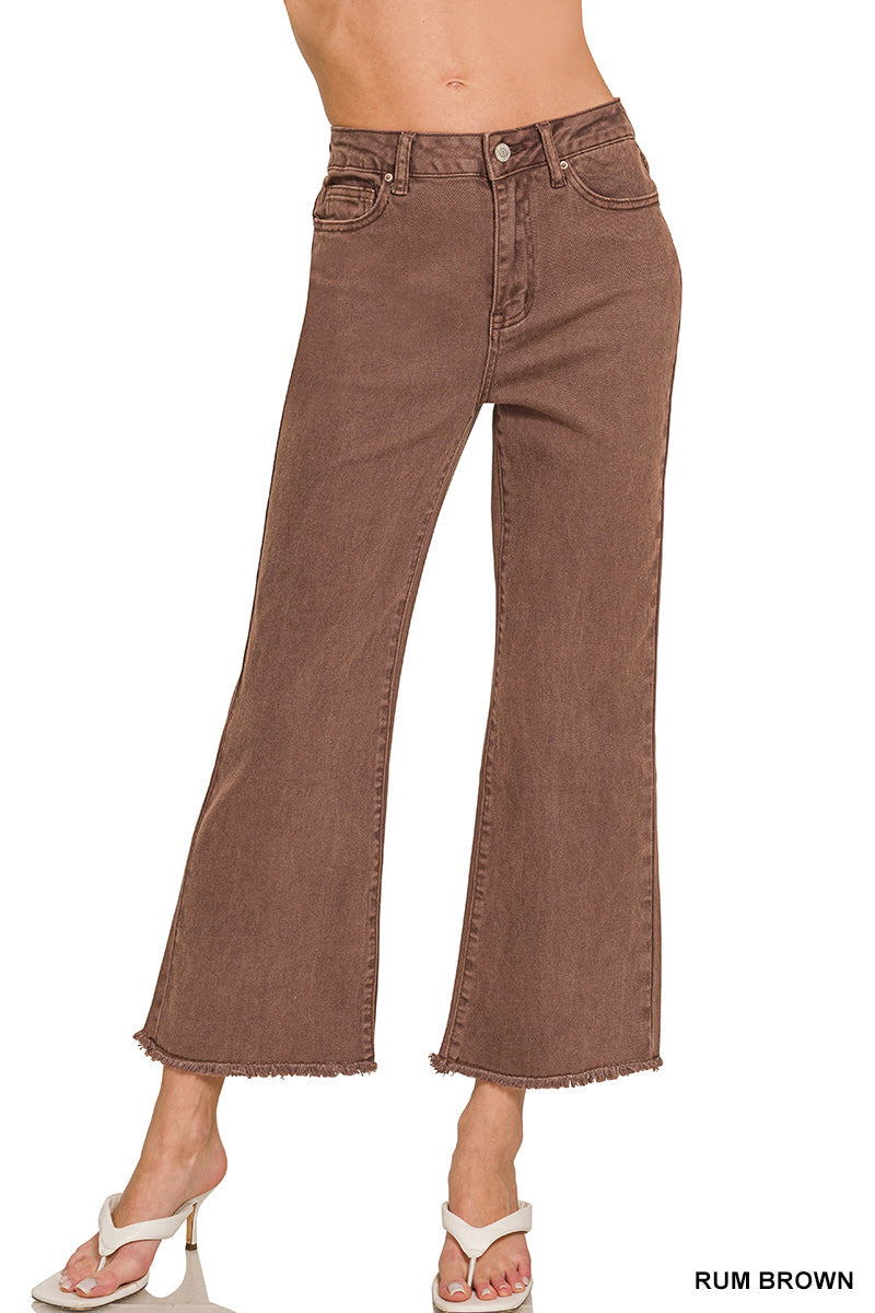 Frayed Bootcut  High Rise Jeans Zenana New*multiple colors* RTS