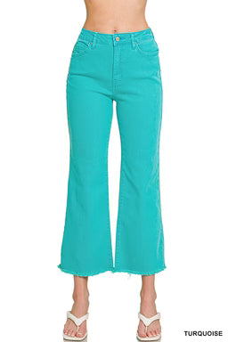 Frayed Bootcut  High Rise Jeans Zenana New *multiple colors* RTS