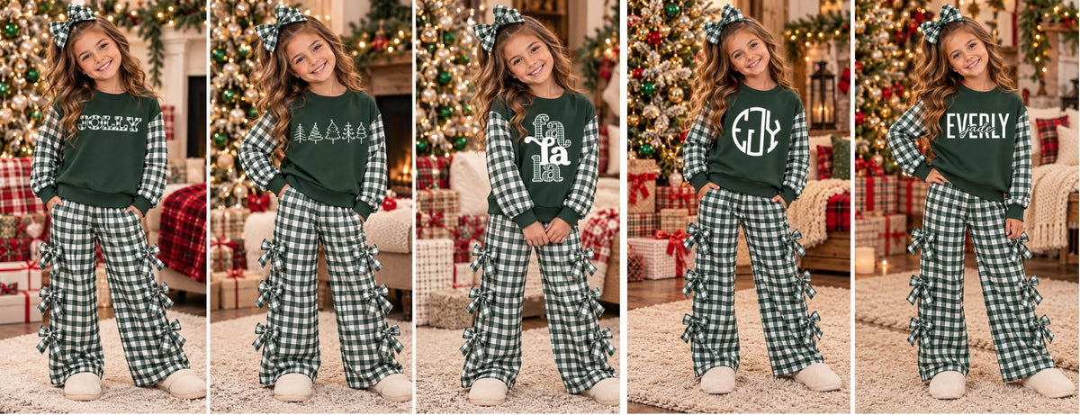 PREORDER-The Exclusive Holiday Custom Crewneck Bow Set