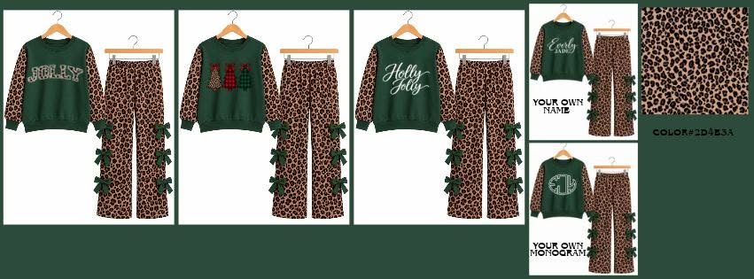 PREORDER-The Exclusive Holiday Custom Crewneck Bow Set