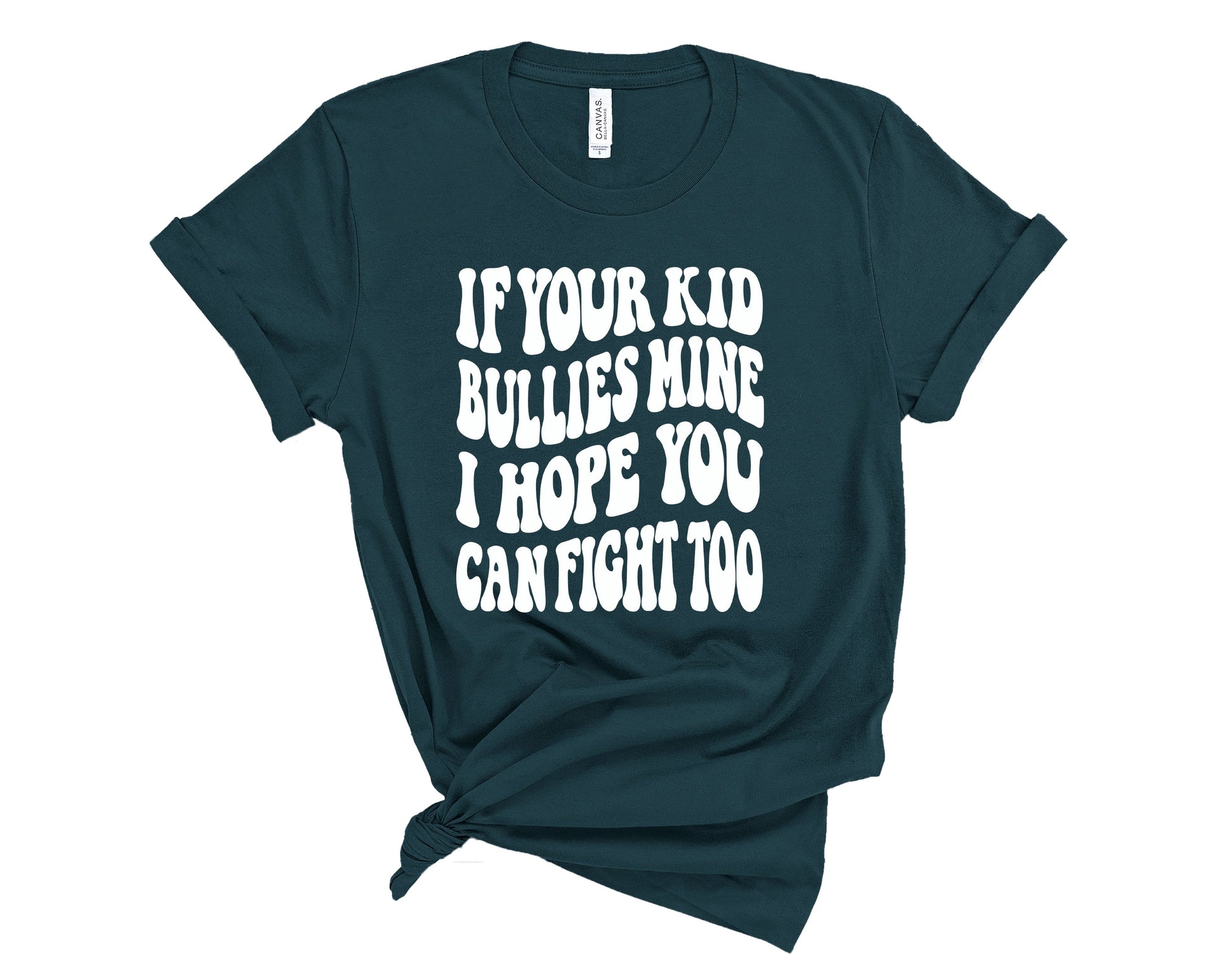 Wholesale Hope You Can Fight Too Graphic Tee - Navy